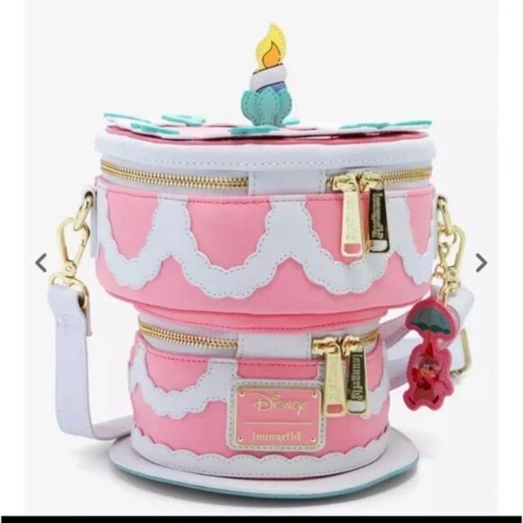 NWT Disney Loungefly Alice in Wonderland Teacup Unbirthday Cake Purse - Picture 2 of 5
